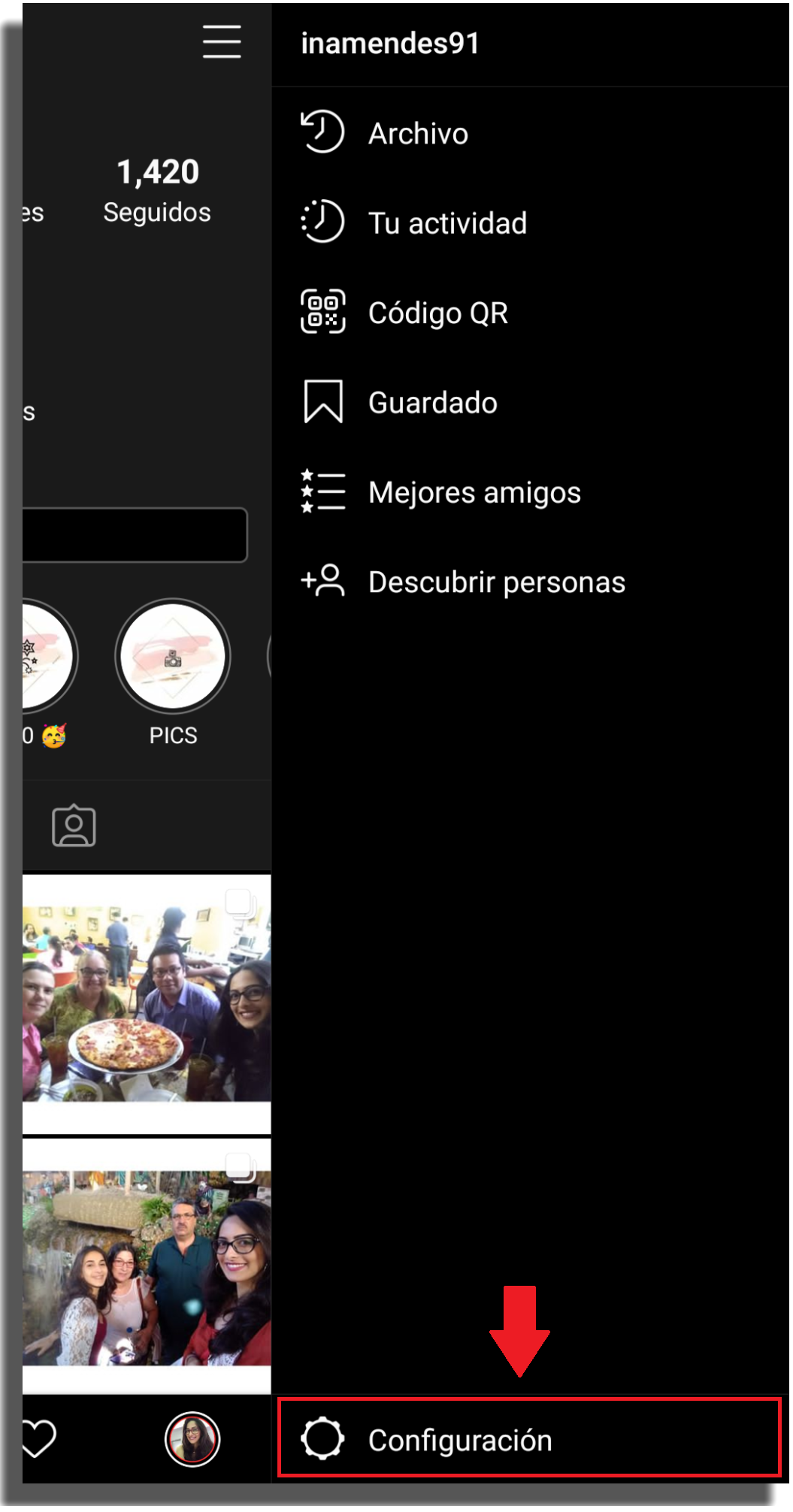 reportar un problema en instagram