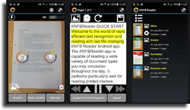 OneStep Reader/KNFB Reader 