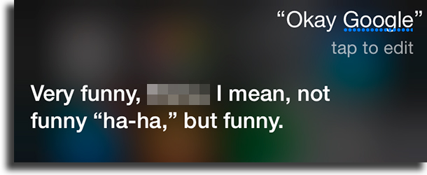 Google funny things to tell siri