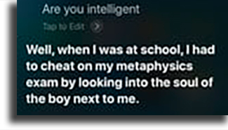 Are you intelligent? funny things to tell siri