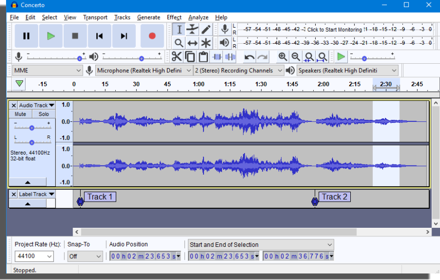 audacity grabar audios