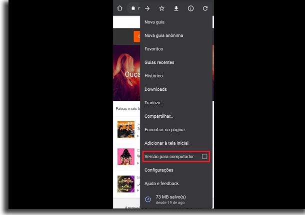 versão de desktop