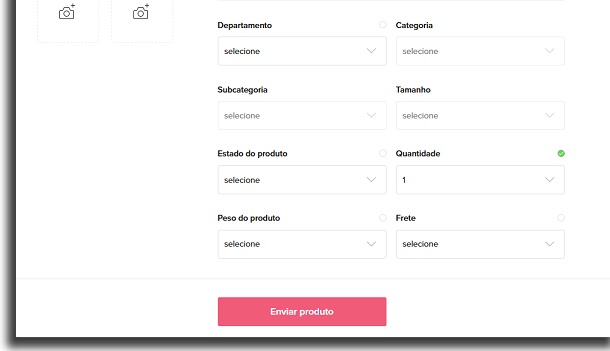 anúncio de produto para renda extra no Enjoei