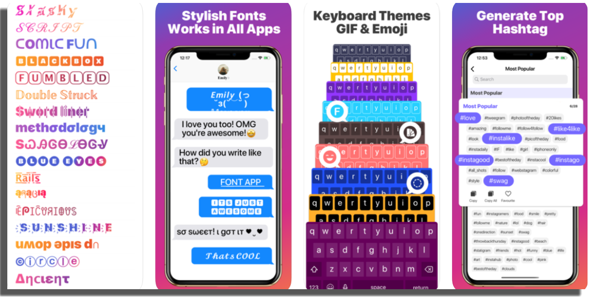 fuentes para Instagram Fonts