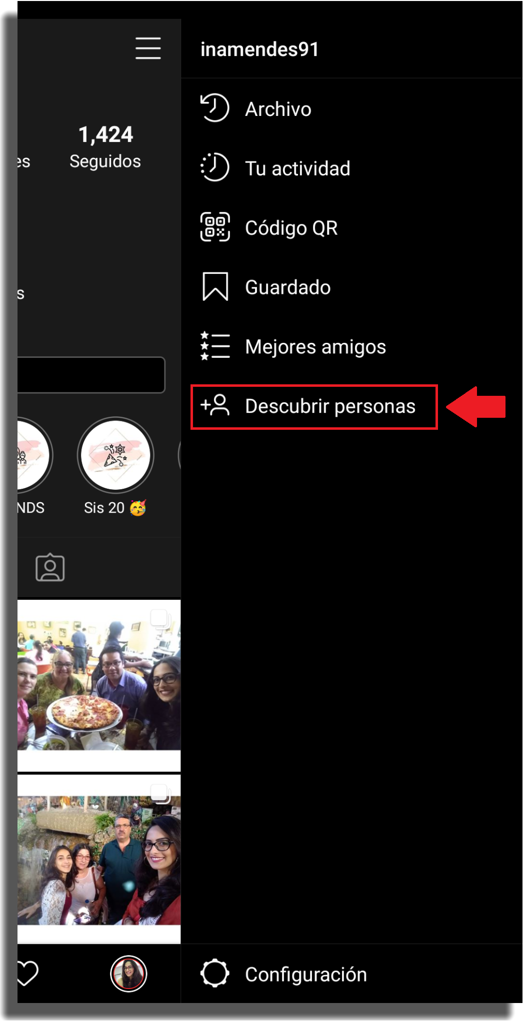descubrir personas en ig