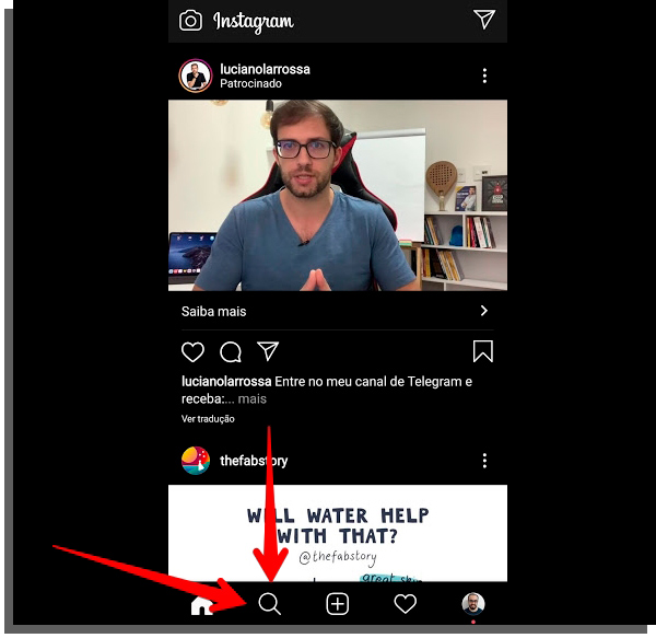 inicio do passo a passo de instagram reels