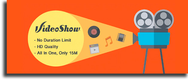 VideoShow add text to videos