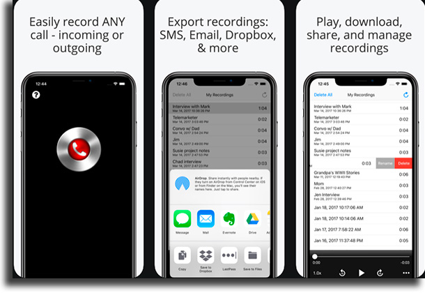 Call Recorder Lite for iPhone iPhone call recording apps