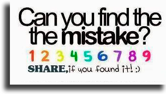 Find the mistake 