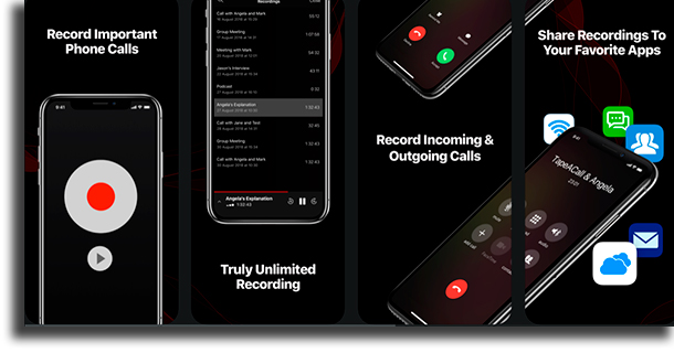 TapeACall Pro iPhone call recording apps