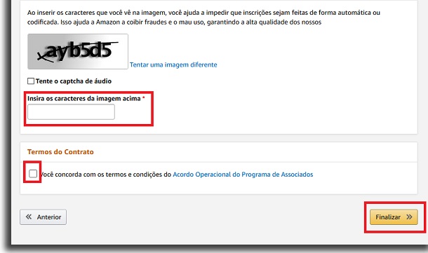 questionário da amazon associados