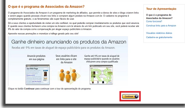usar a amazon afiliados