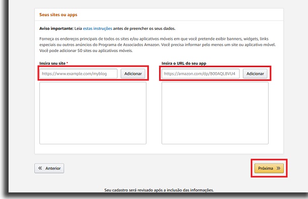 sites na amazon associados