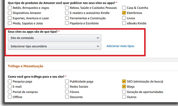 produtos da amazon