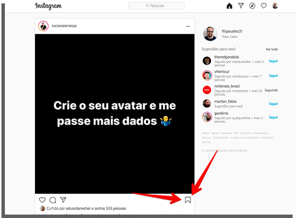 Instagram no Computador  como gerenciar o seu perfil - 14
