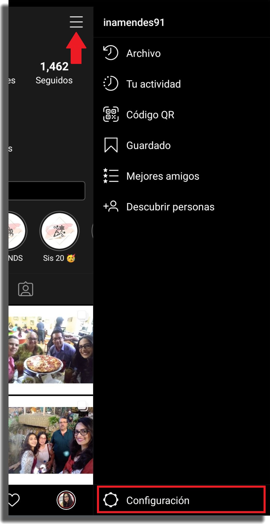 verificar cuenta en Instagram paso 1