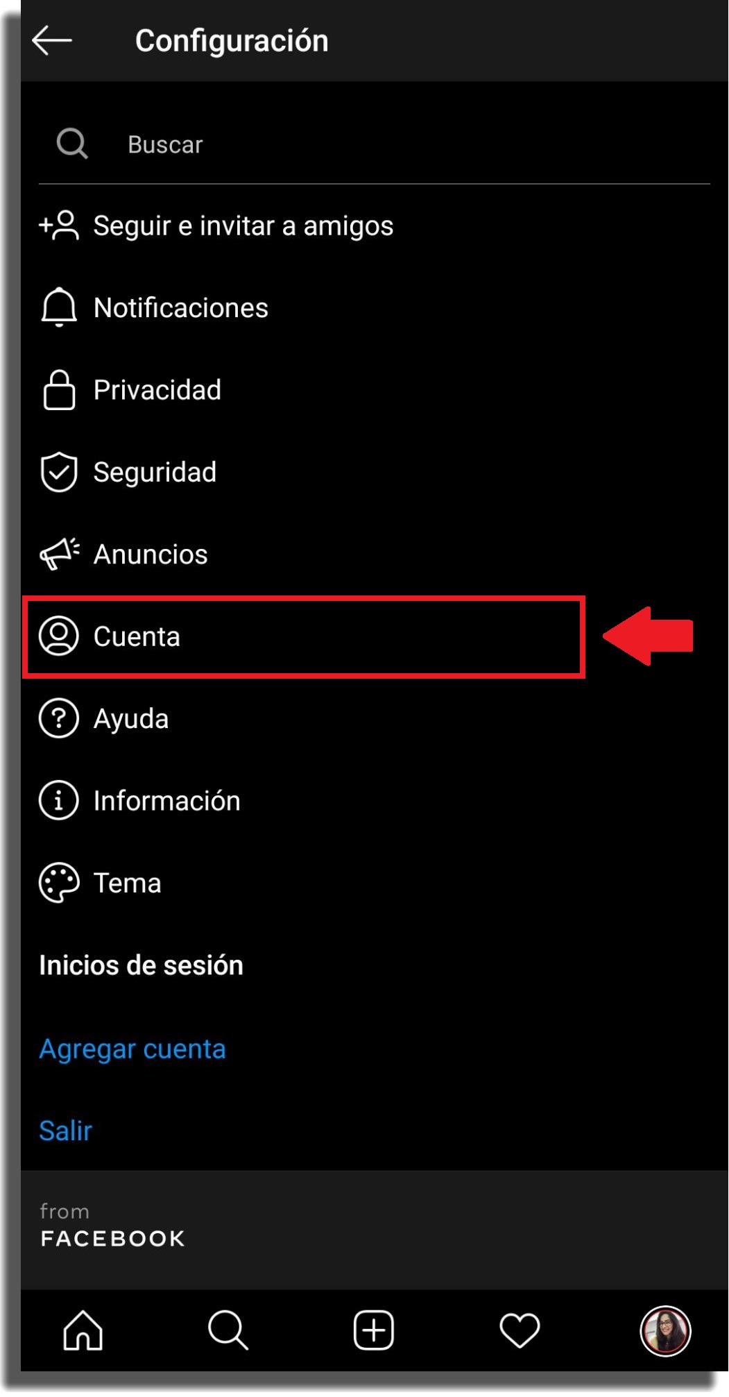 verificar cuenta en Instagram paso 2