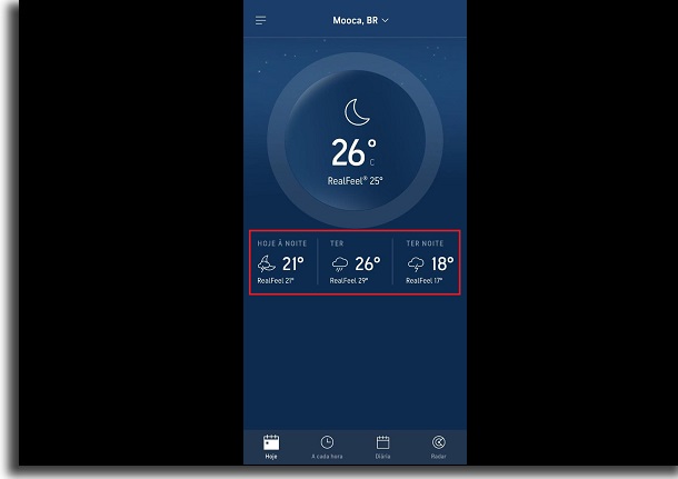 Accuweather como usar