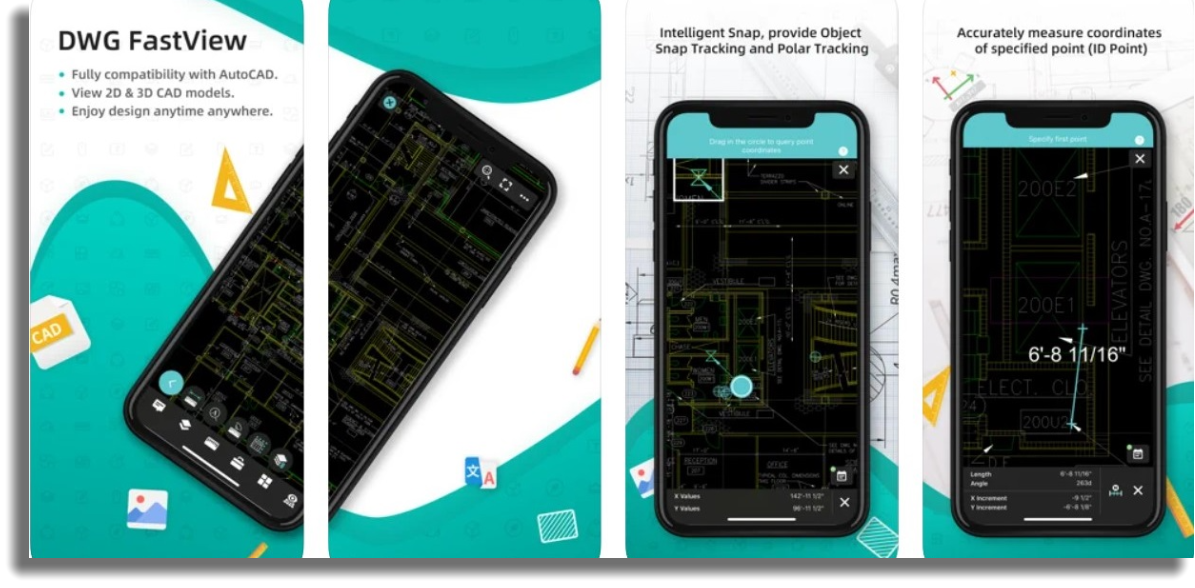 diseñar planos de casas por celular DWG FastView