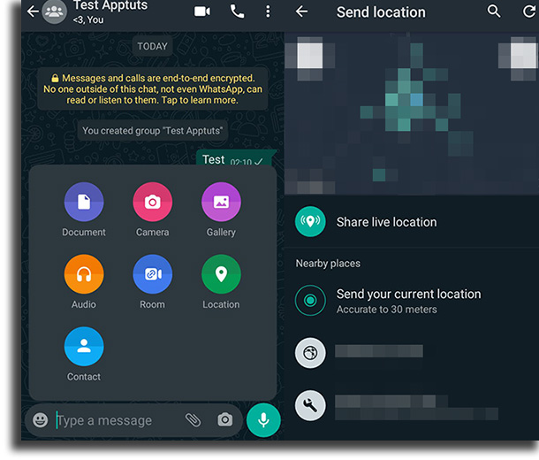 Sharing your location WhatsApp tips and tricks