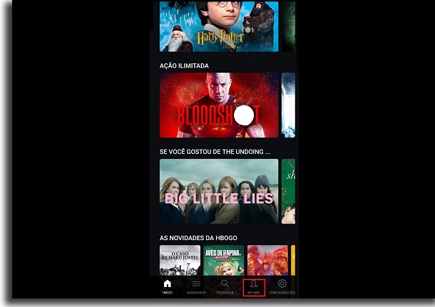 baixar séries e filmes na HBO Go my hbo