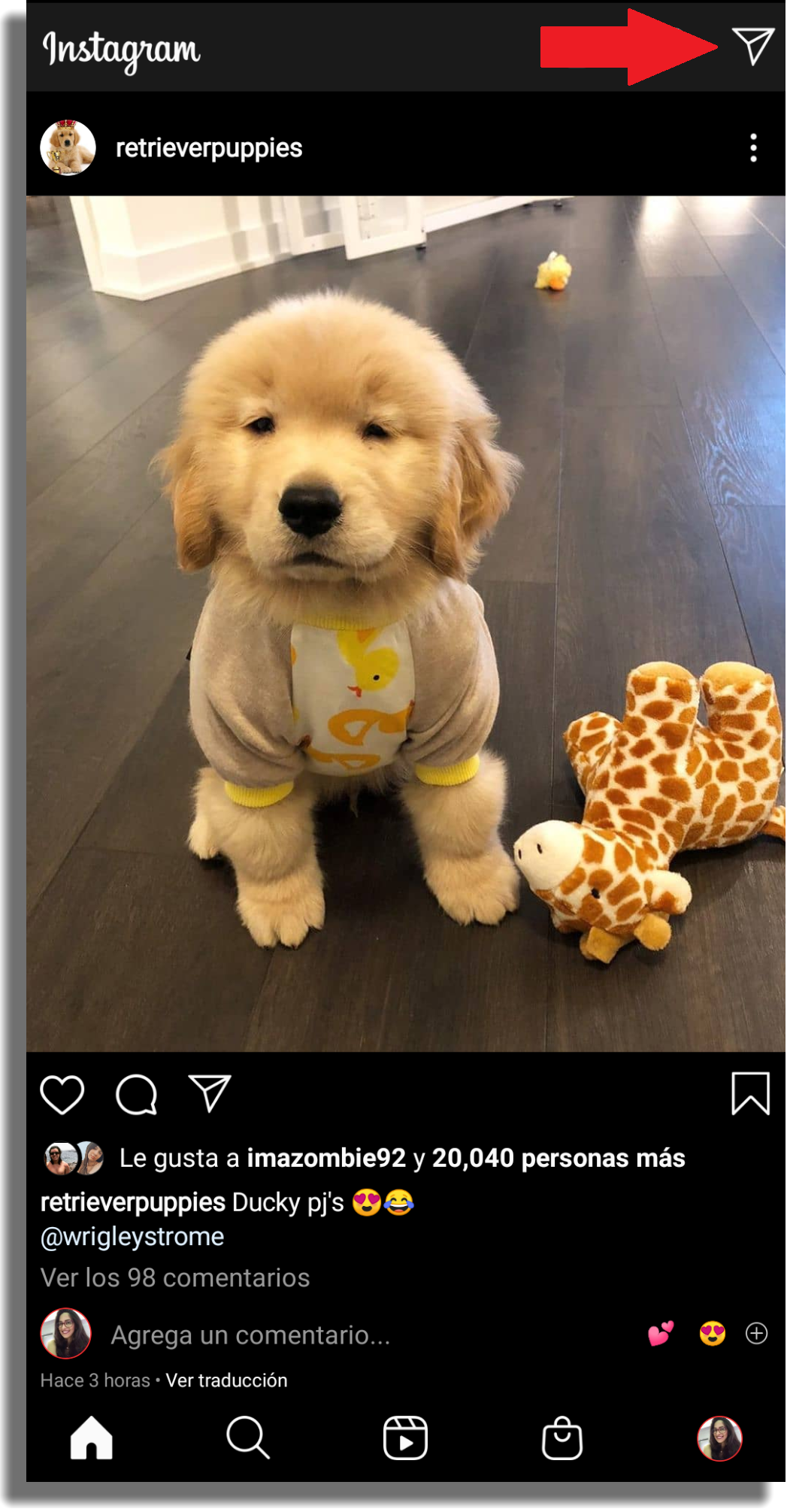 mensajes directos instagram