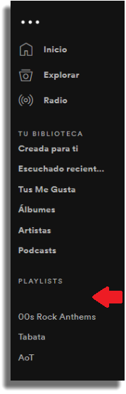 trucos para Spotify organizar listas de reproducción
