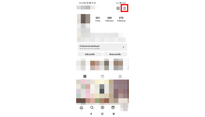 three lines Instagram Stories won't load