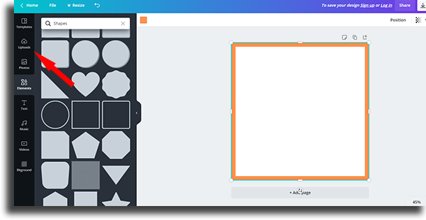 Uploads how to use Canva