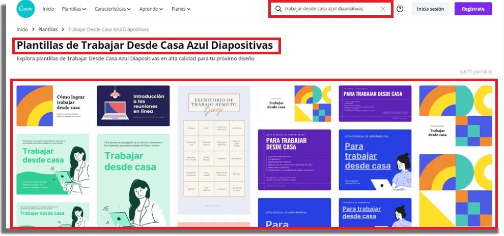 búsqueda avanzada canva