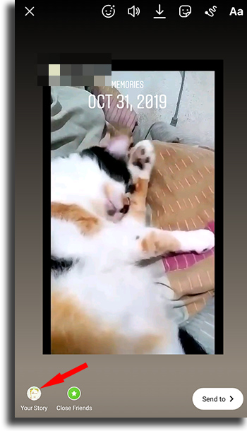 Your Story share instagram stories memories