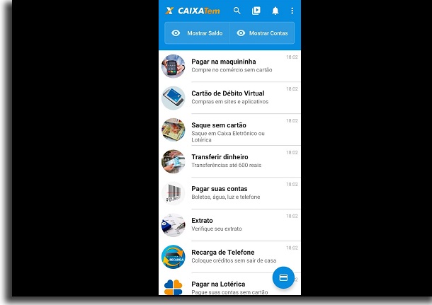 aplicativo caixa tem recursos