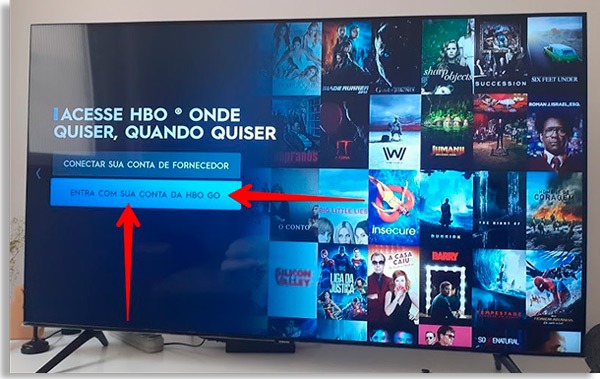 HBO Go  como assistir na Smart TV Samsung  - 65