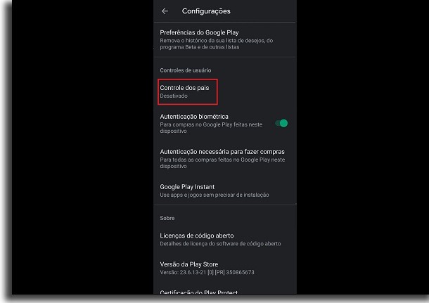 Controle parental no Google Play  como usar    AppTuts - 11