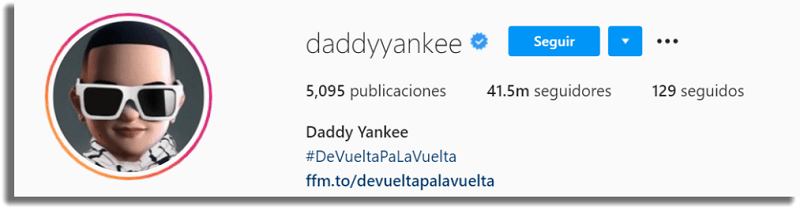 Latinos con más seguidores en Instagram Daddy Yankee
