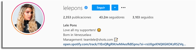Latinos con más seguidores en Instagram Lele Pons