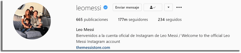 Latinos con más seguidores en Instagram Leo Messi
