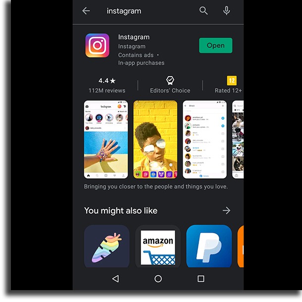 tap instagram Instagram not working