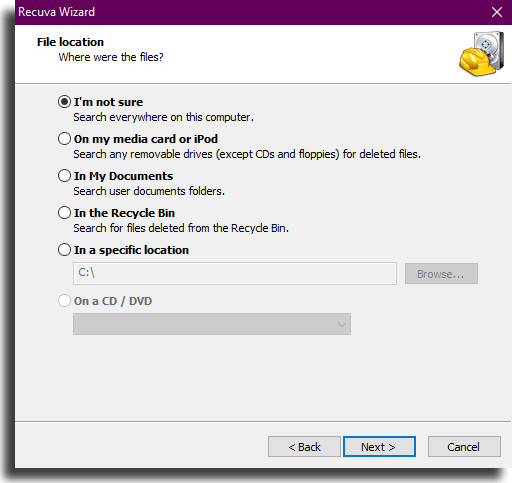recover deleted files recuva