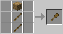 Recetas de Minecraft Pala