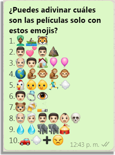 Adivina las películas