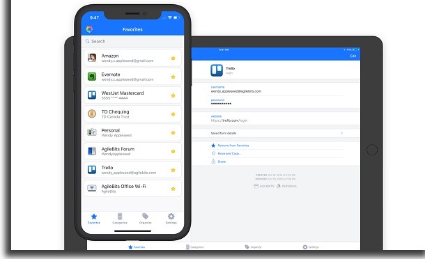 criar senhas seguras 1 password