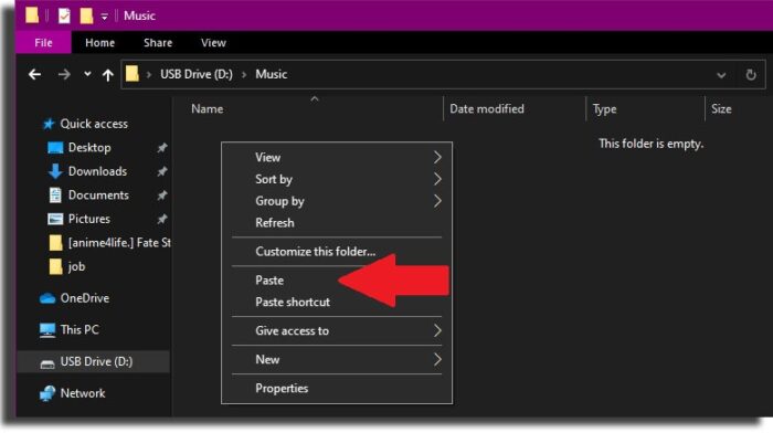 How to save music on Flash Drive   step by step  - 47