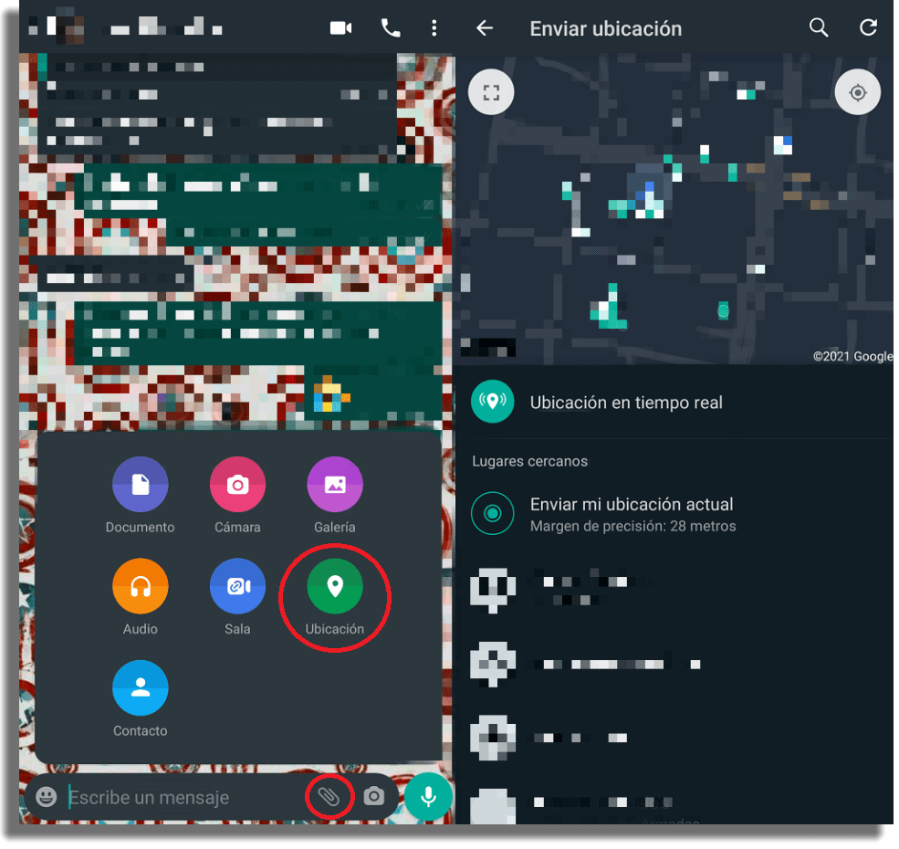 Compartir tu ubicación Trucos de WhatsApp