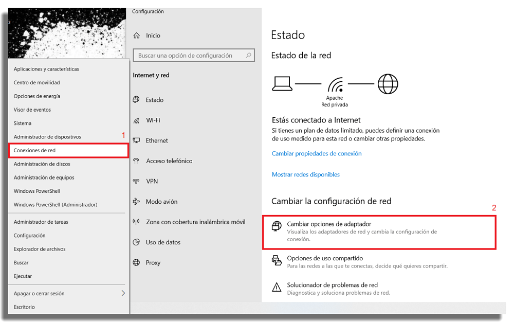 Ver las contraseñas WiFi guardadas en Windows 10