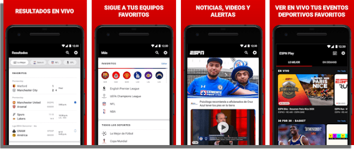 ESPN App Ver TV en Android