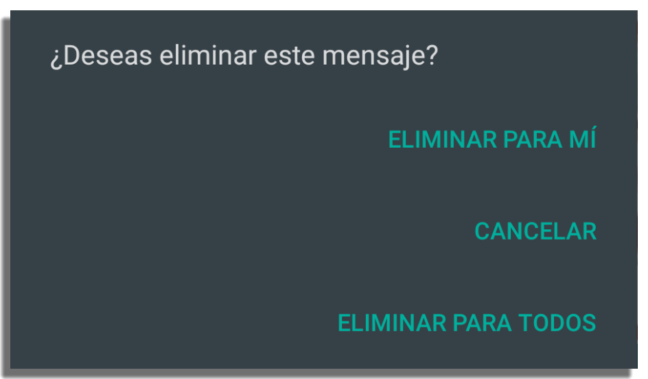 Eliminar mensajes