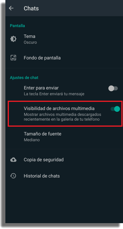 Ocultar las fotos de tu galería