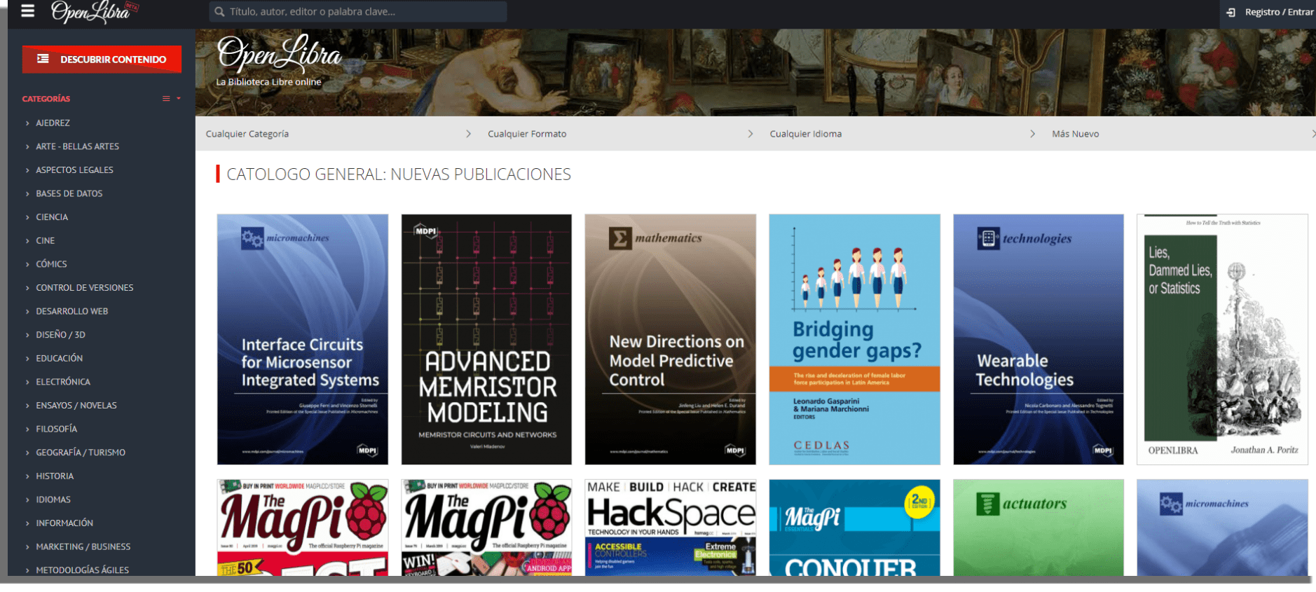 OpenLibra Descargar libros electrónicos gratis