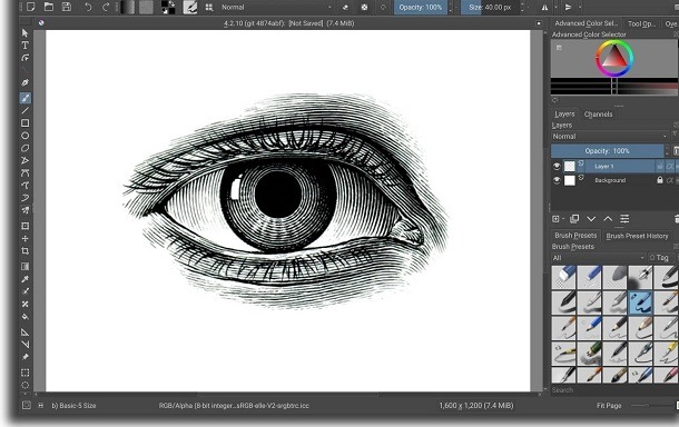 usar o krita no android